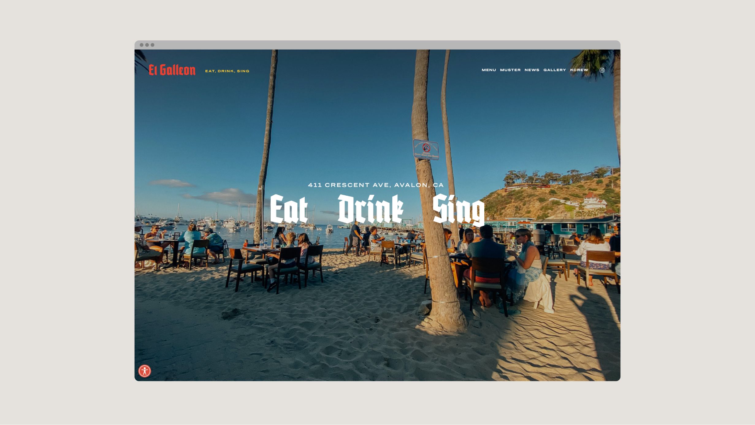 ElGalleon Website Design Home Page