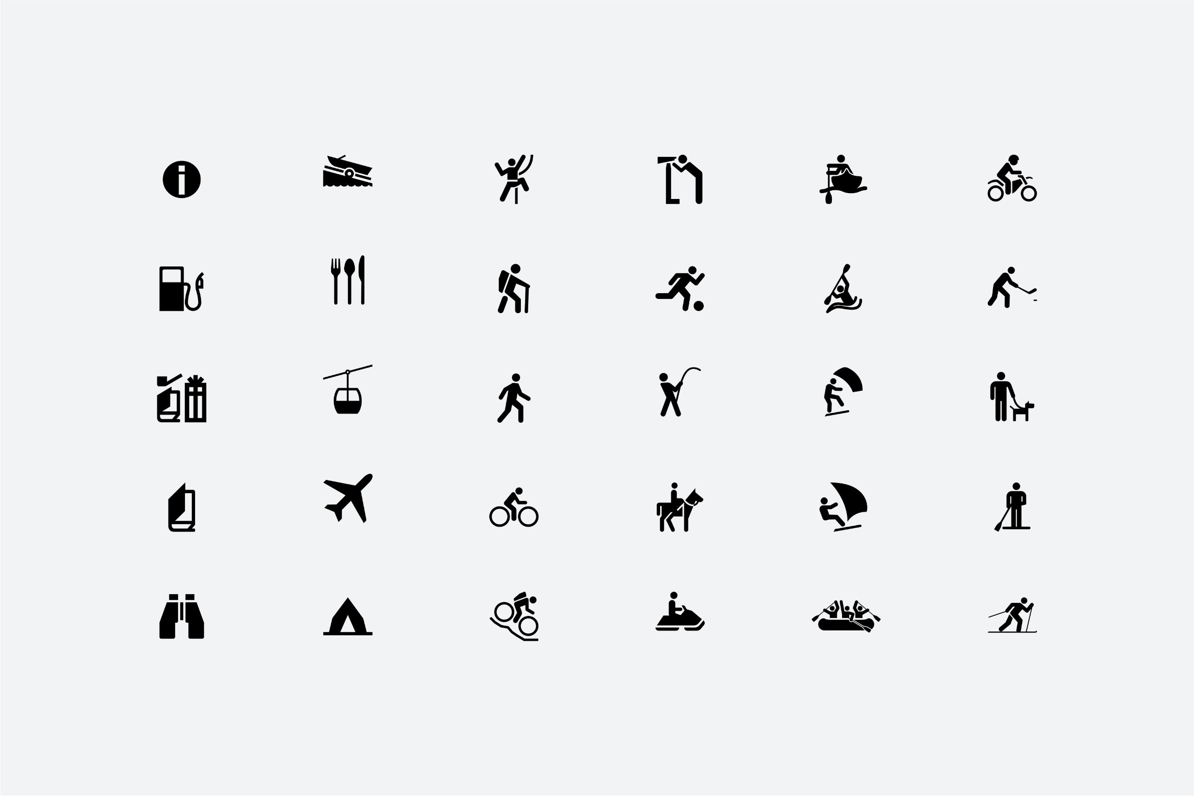 Squamish Way Finding System Icons