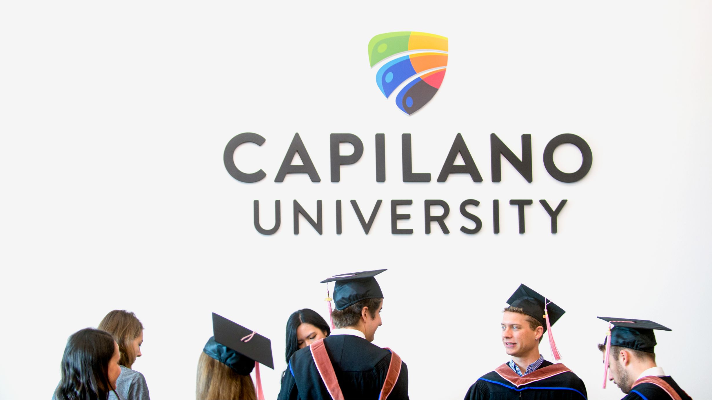 Capilano University Logo on wall