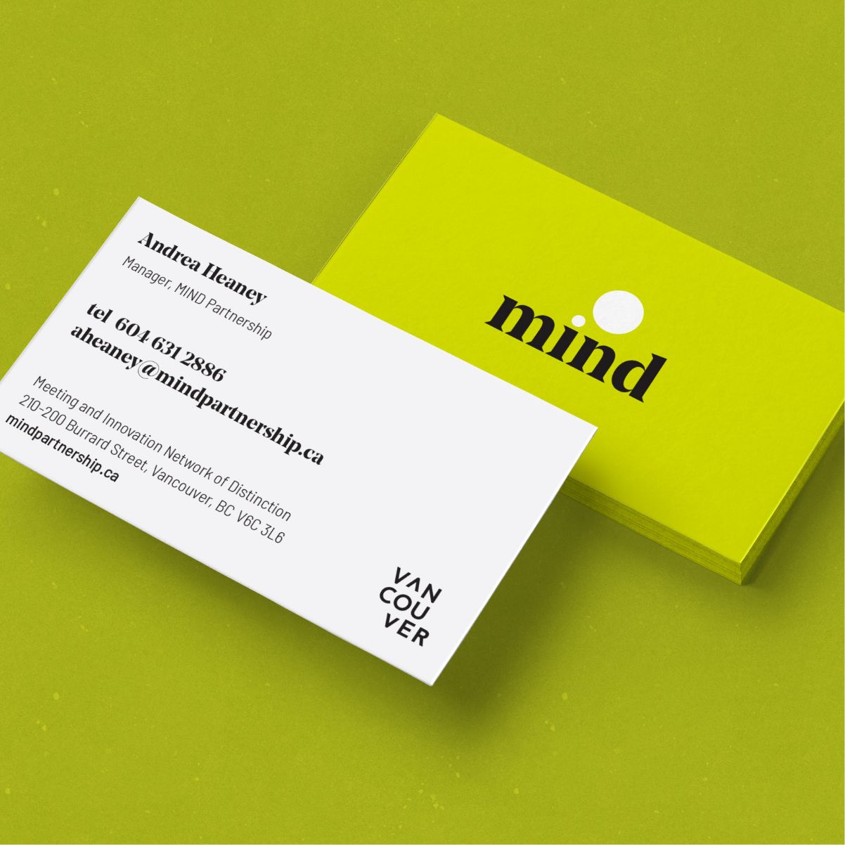 MIND Meeting & Innovation Network of Distinction Business Cards