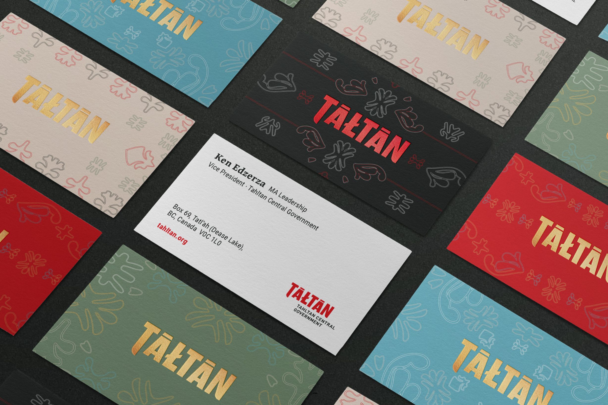 Tahltan Central Government Business Card Design