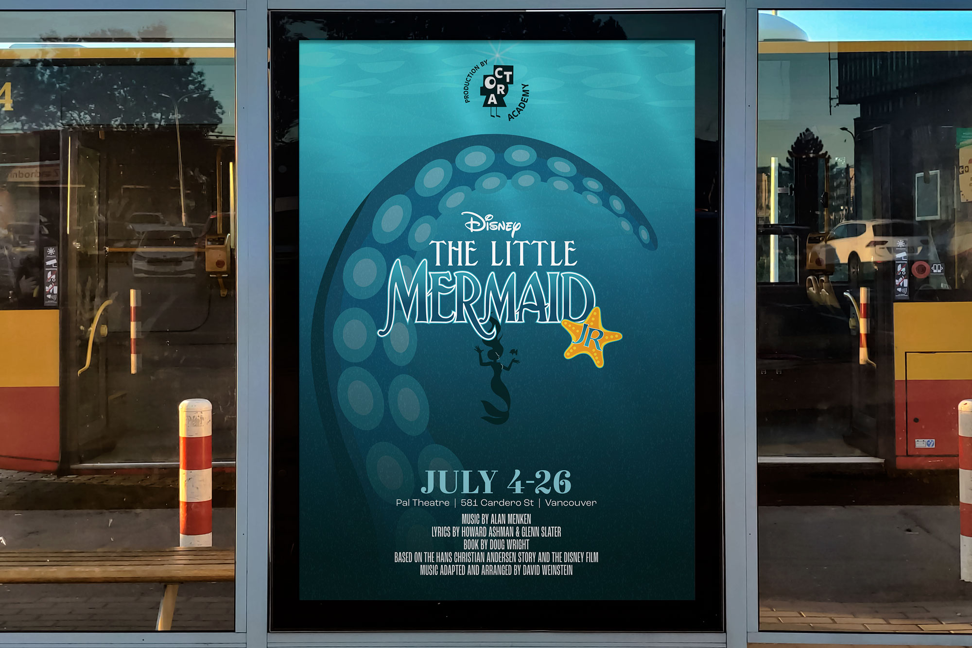 CTORA Productions Academy Little Mermaid Jr Transit Shelter